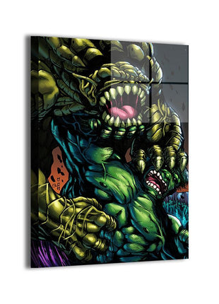 Hulk Wall Art | Gamma Rage Showdown HD Acrylic, Metal & Canvas Print - Snapping Turtle Gallery