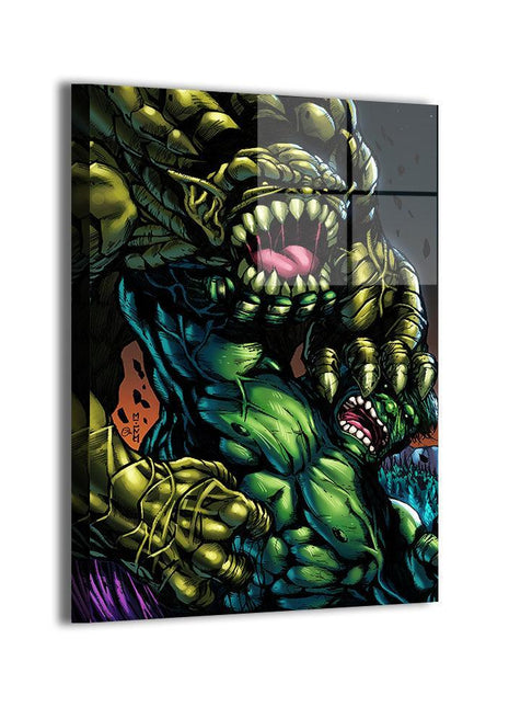 Hulk Wall Art | Gamma Rage Showdown | Snapping Turtle Gallery [variant_option1] Print, Premium Wall Art by Snapping Turtle Gallery