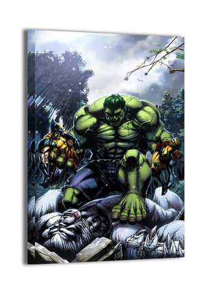 Hulk vs Wolverine Wall Art | Marvel Fan Art | Snapping Turtle Gallery - Snapping Turtle Gallery
