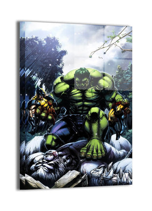 Hulk vs Wolverine Wall Art | Marvel Fan Art | Snapping Turtle Gallery - Snapping Turtle Gallery