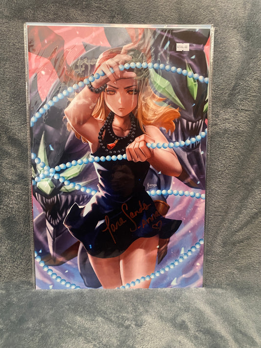 Shaman King Anna 12x18 Metal Signed by Tara Sands - Snapping Turtle Gallery