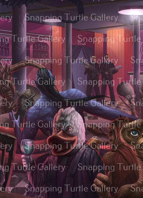 Ilegal Aliens Bar, Poster, Posters, Prints, & Visual Artwork, Snapping - Snapping Turtle Gallery