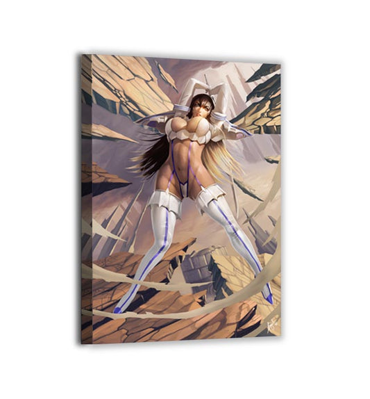 Large 24x36 canvas of Satsuki sword pose – Kill la Kill anime scene