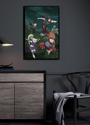Ino Shikamaru Choji Wall Art | Naruto Acrylic, Metal & Canvas - Snapping Turtle Gallery