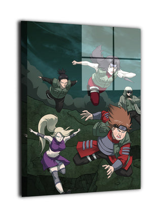 Ino Shikamaru Choji Wall Art | Naruto Acrylic, Metal & Canvas - Snapping Turtle Gallery