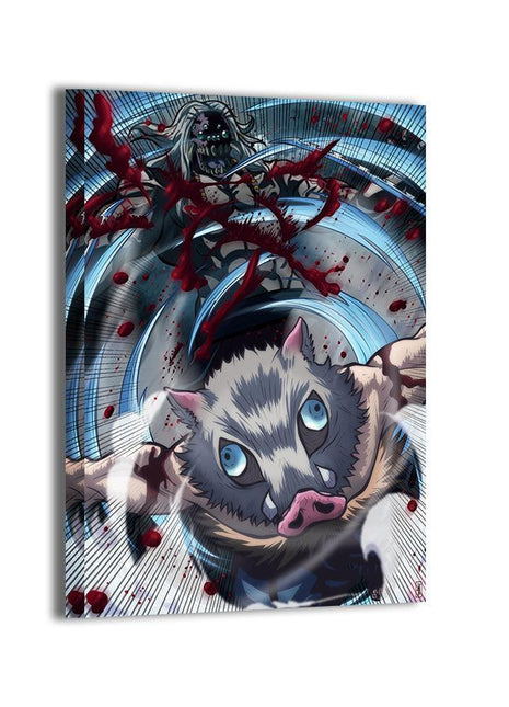 Inosuke Wall Art | Demon Slayer Fan Art | Snapping Turtle Gallery - Snapping Turtle Gallery