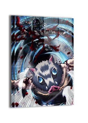 Inosuke Wall Art | Demon Slayer Fan Art | Snapping Turtle Gallery - Snapping Turtle Gallery