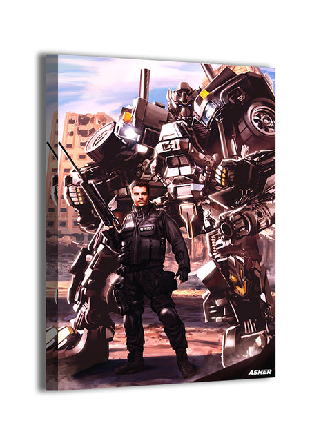 Ironhide Transformers Art | Acrylic, Metal & Canvas [variant_option1] Print, Premium Wall Art by Snapping Turtle Gallery