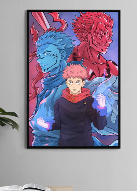 Itadori & Sukuna Wall Art | Jujutsu Kaisen Fan Art | Snapping Turtle Gallery [variant_option1] Print, Premium Wall Art by Snapping Turtle Gallery