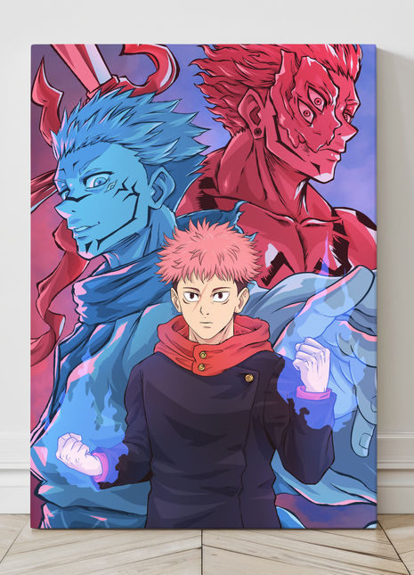Itadori & Sukuna Wall Art | Jujutsu Kaisen Fan Art | Snapping Turtle Gallery [variant_option1] Print, Premium Wall Art by Snapping Turtle Gallery