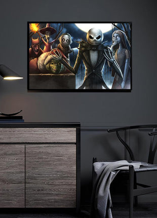 Jack Skellington & Grinch Wall Art | Crossover Fan Art | Snapping Turtle Gallery - Snapping Turtle Gallery