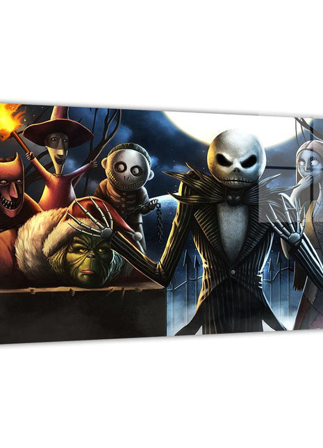 Jack Skellington & Grinch Wall Art | Crossover Fan Art | Snapping Turtle Gallery - Snapping Turtle Gallery