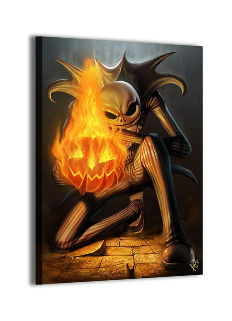 Jack Skellington Wall Art | Nightmare Before Christmas Canvas, Acrylic - Snapping Turtle Gallery