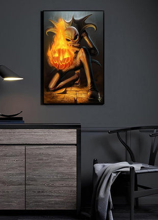 Jack Skellington Wall Art | Nightmare Before Christmas Canvas, Acrylic - Snapping Turtle Gallery