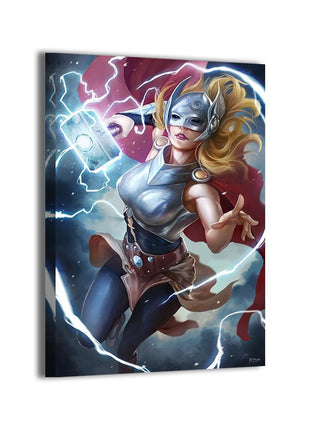 Jane Foster Thor Wall Art | Marvel Acrylic, Metal & Canvas Print - Snapping Turtle Gallery