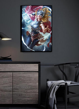 Jane Foster Thor Wall Art | Marvel Acrylic, Metal & Canvas Print - Snapping Turtle Gallery