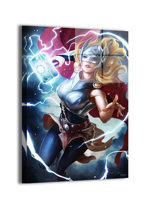 Jane Foster Thor Wall Art | Marvel Acrylic, Metal & Canvas Print - Snapping Turtle Gallery