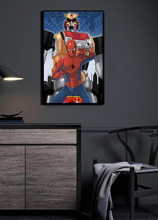 Japanese Spider-Man Leopardon Marvel Art | Acrylic, Metal & Canvas - Snapping Turtle Gallery