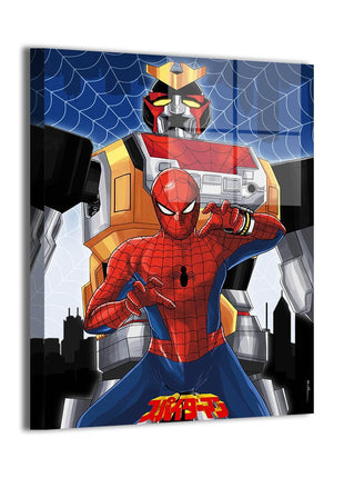 Japanese Spider-Man Leopardon Marvel Art | Acrylic, Metal & Canvas - Snapping Turtle Gallery