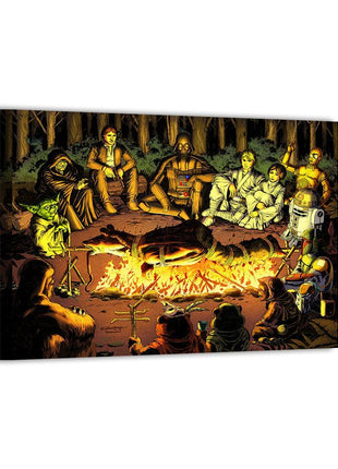 Star Wars Campfire Art | Acrylic, Metal & Canvas - Snapping Turtle Gallery