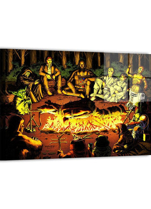 Star Wars Campfire Art | Acrylic, Metal & Canvas - Snapping Turtle Gallery
