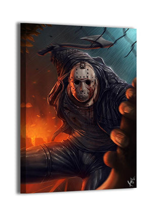 Jason Voorhees Wall Art | Blood Moon Slayer | Snapping Turtle Gallery - Snapping Turtle Gallery