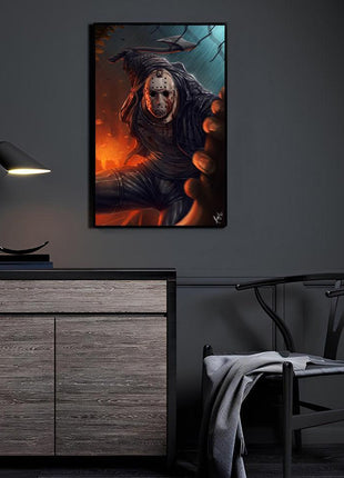 Jason Voorhees Wall Art | Blood Moon Slayer | Snapping Turtle Gallery - Snapping Turtle Gallery