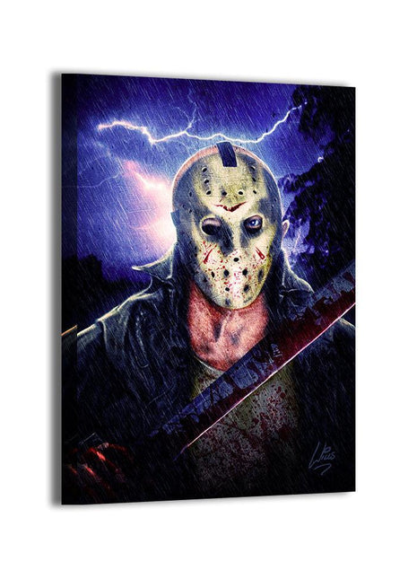 Jason Voorhees Friday the 13th Art | Acrylic, Metal & Canvas - Snapping Turtle Gallery