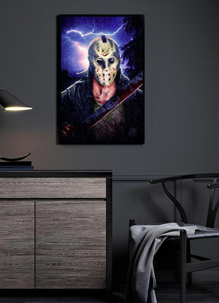Jason Voorhees Friday the 13th Art | Acrylic, Metal & Canvas - Snapping Turtle Gallery