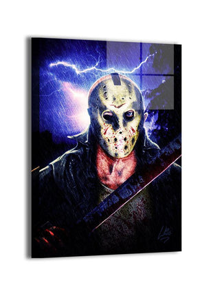 Jason Voorhees Friday the 13th Art | Acrylic, Metal & Canvas - Snapping Turtle Gallery