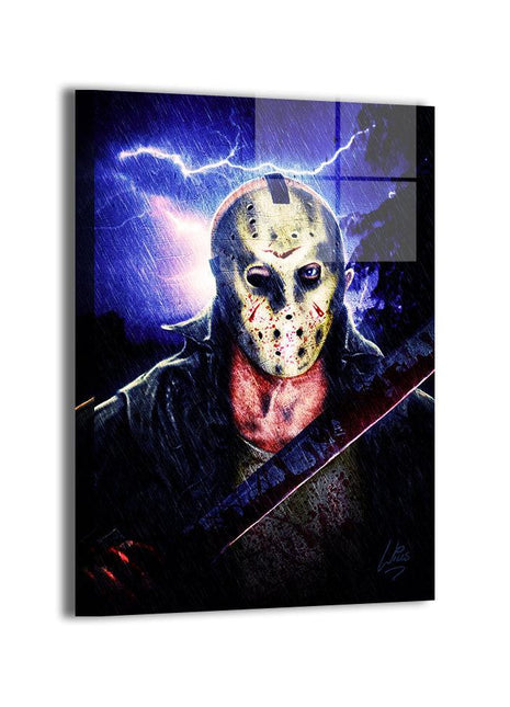 Jason Voorhees Friday the 13th Art | Acrylic, Metal & Canvas - Snapping Turtle Gallery