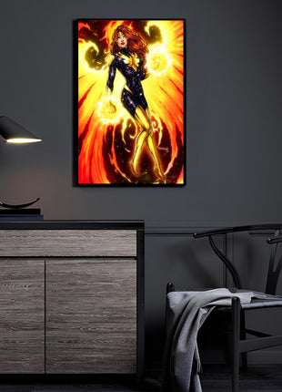 Jean Grey Phoenix Wall Art | Marvel HD Acrylic, Metal & Canvas Print - Snapping Turtle Gallery