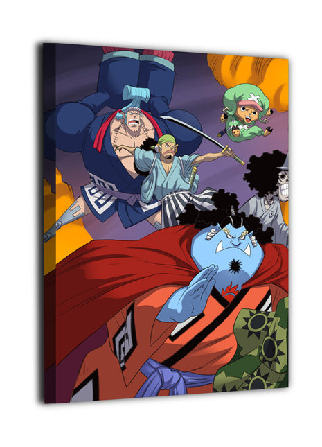 Straw Hat Crew Wall Art | One Piece Wano Acrylic, Metal & Canvas - Snapping Turtle Gallery