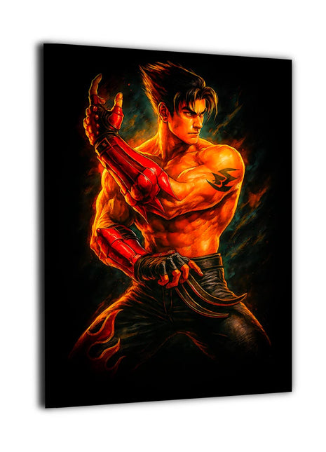Kazama Flame Strike Wall Art