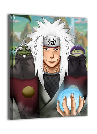 Jiraiya Sensei Naruto Toad Sage Art | Acrylic, Metal & Canvas - Snapping Turtle Gallery