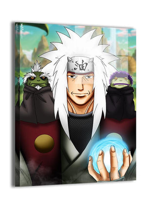 Jiraiya Sensei Naruto Toad Sage Art | Acrylic, Metal & Canvas - Snapping Turtle Gallery