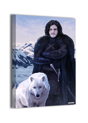 Jon Snow Wall Art | Game of Thrones HD Acrylic, Metal & Canvas Print - Snapping Turtle Gallery