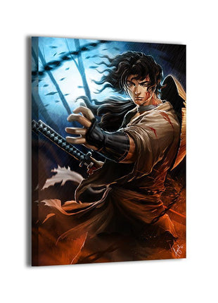 Jubei Kibagami Wall Art | Ninja Scroll Acrylic, Metal & Canvas Print - Snapping Turtle Gallery