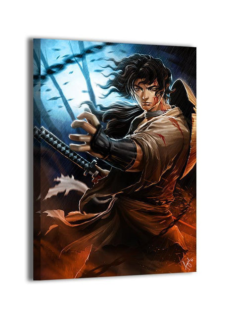 Jubei Kibagami Wall Art | Ninja Scroll Acrylic, Metal & Canvas Print - Snapping Turtle Gallery