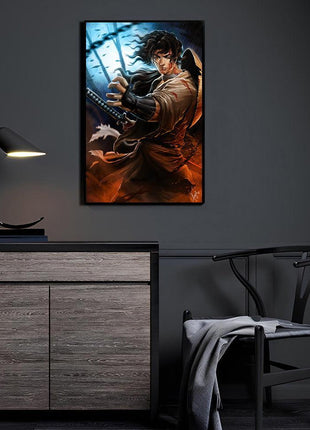 Jubei Kibagami Wall Art | Ninja Scroll Acrylic, Metal & Canvas Print - Snapping Turtle Gallery