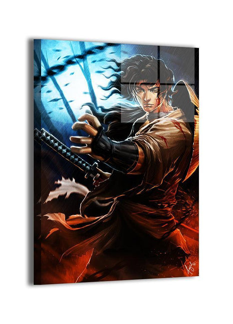 Jubei Kibagami Wall Art | Ninja Scroll Acrylic, Metal & Canvas Print - Snapping Turtle Gallery