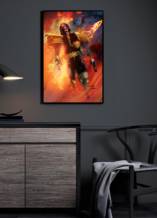 Judge Dredd Wall Art | 2000 AD Ultra-HD Acrylic, Metal & Canvas Print - Snapping Turtle Gallery