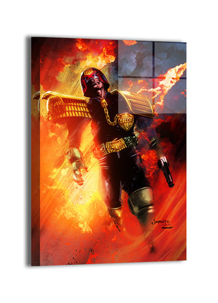 Judge Dredd Wall Art | 2000 AD Ultra-HD Acrylic, Metal & Canvas Print - Snapping Turtle Gallery