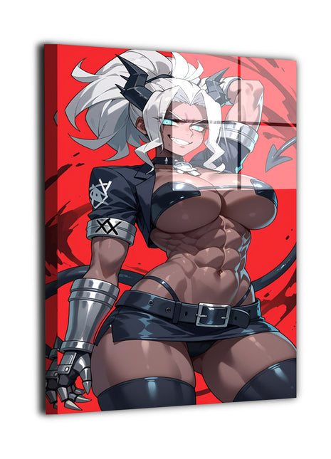 Fallen Angel Fury Wall Art Metal Print – Judgment Demon Helltaker Artwork