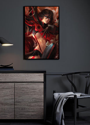 Ryuko Matoi Wall Art | Kill la Kill HD Acrylic, Metal & Canvas Print - Snapping Turtle Gallery