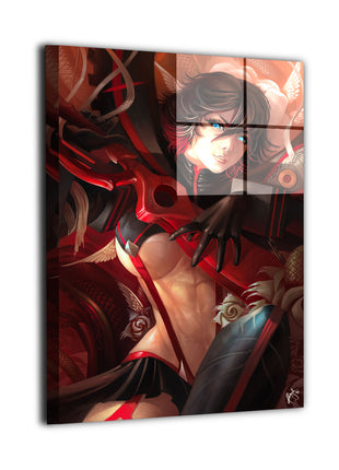 Ryuko Matoi Wall Art | Kill la Kill HD Acrylic, Metal & Canvas Print - Snapping Turtle Gallery