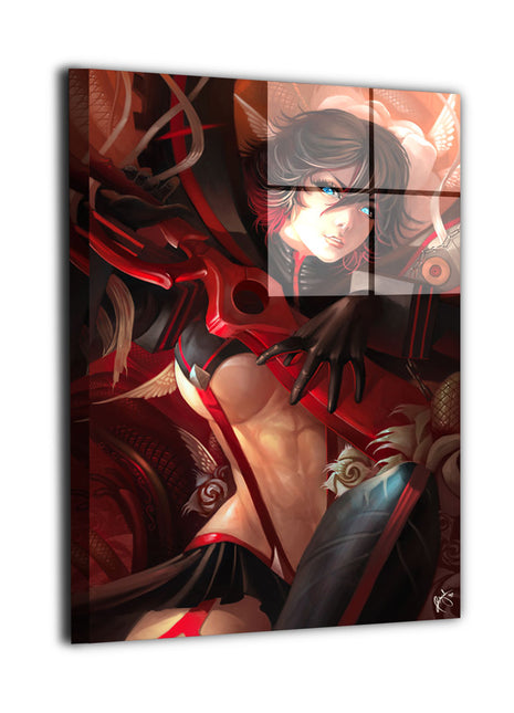 Ryuko Matoi Wall Art | Kill la Kill HD Acrylic, Metal & Canvas Print - Snapping Turtle Gallery