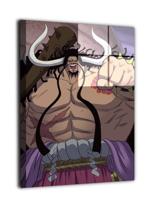Kaido Wall Art | One Piece Acrylic, Metal & Canvas - Snapping Turtle Gallery