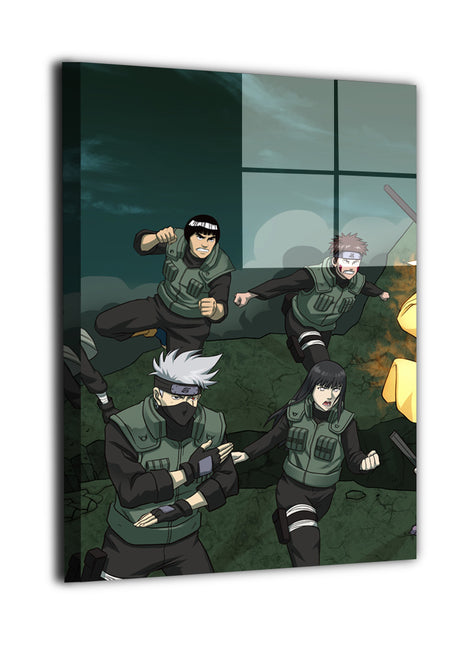 Kakashi Guy Hinata Kiba Art | Acrylic, Metal & Canvas [variant_option1] Print, Premium Wall Art by Snapping Turtle Gallery
