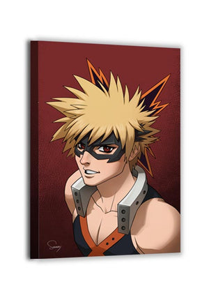 Bakugo Wall Art | My Hero Academia Acrylic, Metal & Canvas - Snapping Turtle Gallery